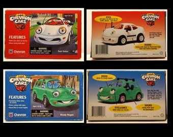 Vintage Chevron Cars Collection of 19 Cars + Carrying Case From