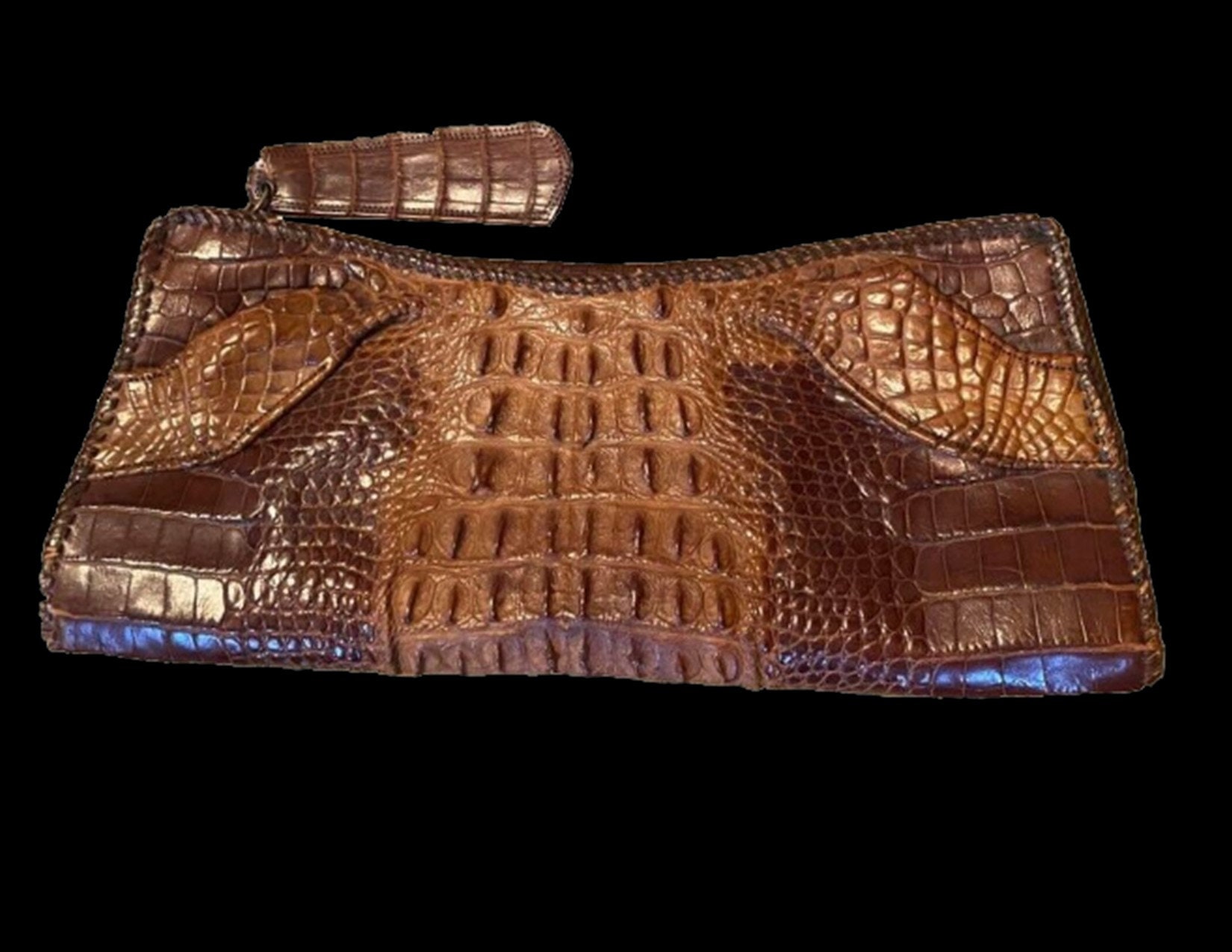 Genuine Alligator Leather  Elegant Brown Leather Women\'s Bag Genuine Alligator. Made In Cuba! main image 1