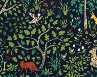Robert Allen Fabric Folkworld Animals Cotton Woven Drapery Upholstery