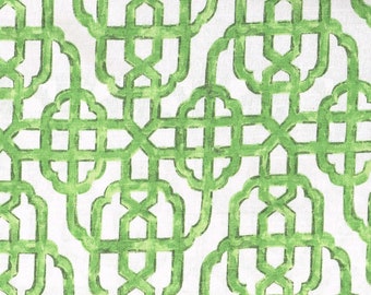 Lacefield Fabric Imperial Jade Cotton Drapery Upholstery