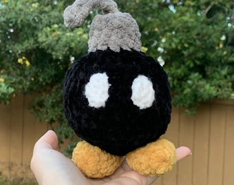 Crochet Bob-omb Super Mario Plush Amigurumi