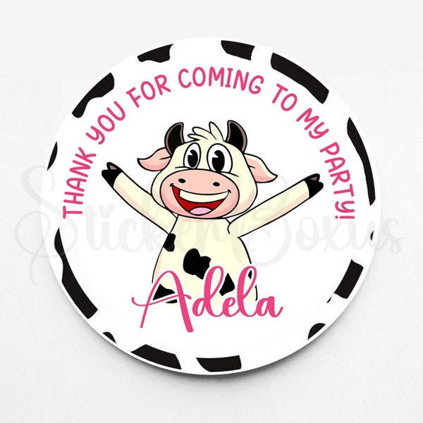 Vaca Lola Birthday Stickers | Personalized Stickers | Custom Stickers | Stickers For Every Occasion | Favor Stickers
