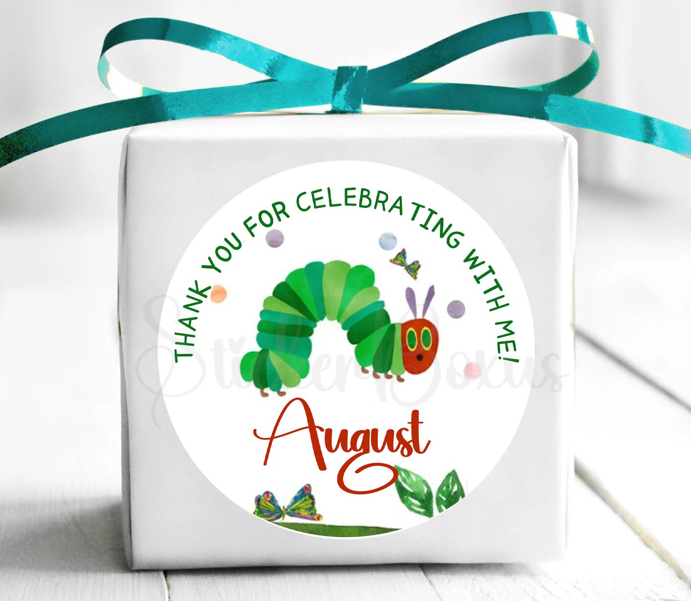 Very Hungry Caterpillar Birthday Stickers | Personalized Caterpillar ...
