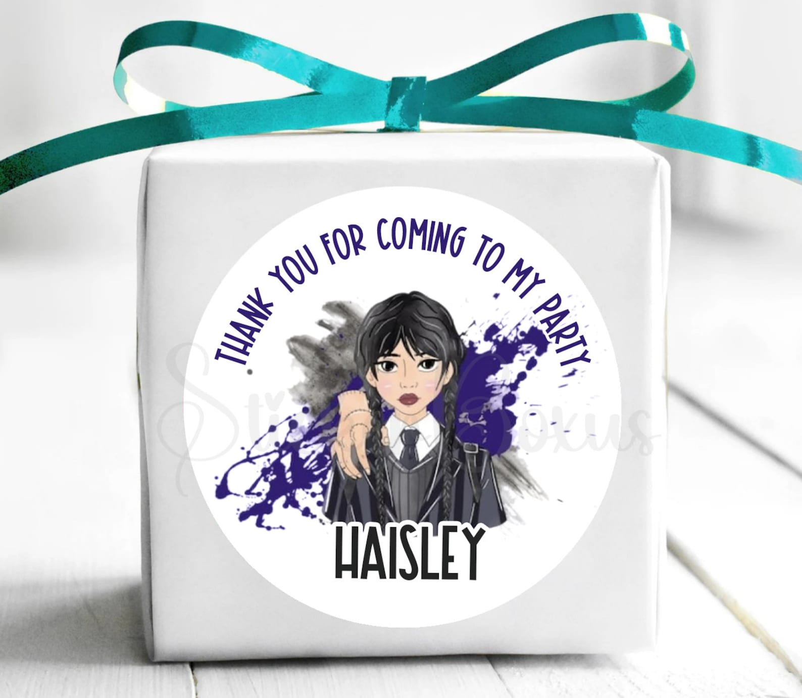 Wendsday Sticker Wednesday Birthday Stickers | Personalized Wednesday Stickers | Custom ...