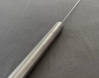 Wünschelrute Einhandrute Pendel aus Edelstahl mit Holzständer  für Esoteriker Heilpraktiker