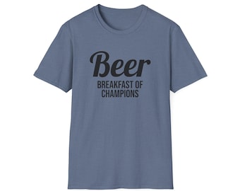 Funny Beer T-Shirt: Breakfast of Champions Softstyle Tee