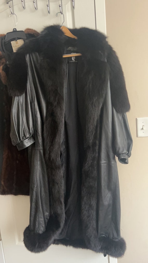 Vintage Saga Fox Leather and Fur Jacket