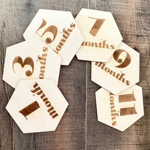 Baby mijlpaal maand teken mijlpaal Tracker pasgeboren baby cadeau pasgeboren maand mijlpaal schijf Baby maandelijkse foto Prop maandelijkse babyfotografie
