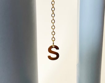 Initial Cup Charm Gold Minimal Letter Stanley Charm Cup Accessory Monogram Accessory for Water Bottle Charm Tumbler Handle Initial Charm