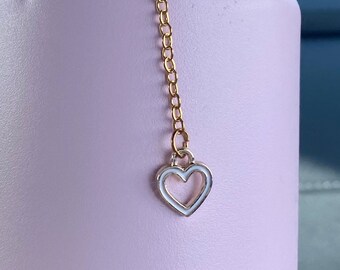 Dije de corazón de la Copa Stanley para el Día de San Valentín, minidije de Stanley con corazón abierto, accesorio estético de amor, dije para mochila, dije para bolso, regalo minimalista