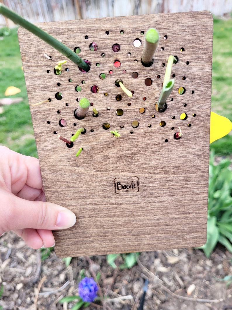 Flower Vase Board Activity Autumn Leaves Arrangement Toy for Toddlers