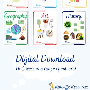 Exercise Book Covers - Primary School - Printable