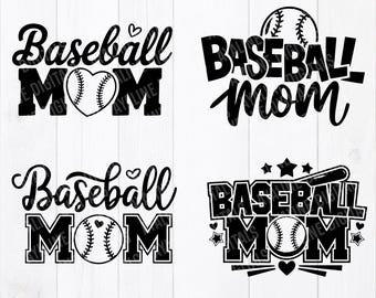Baseball Mom SVG Bundle: Cricut & Silhouette Cut Files (Digital Download)