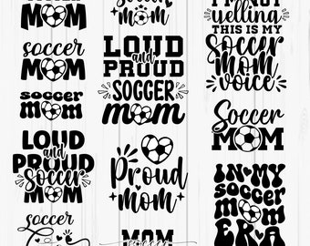 Soccer Mom SVG Bundle: Shirt Designs, Cricut Cut Files (Digital Download)