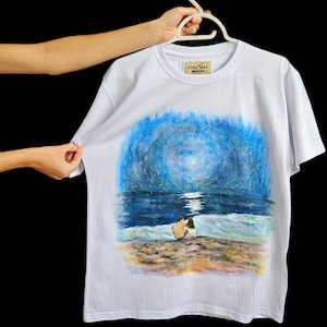Better Together Hand-painted T-shirt • Acrylic Painting On Shirt • Hand-drawn Cotton T Shirts • Unique Artwork Tee Clothing