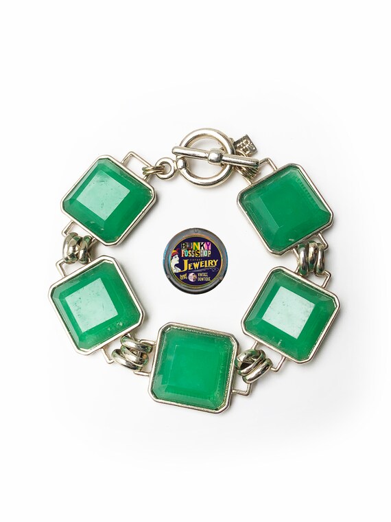 vintage green bracelet Gem