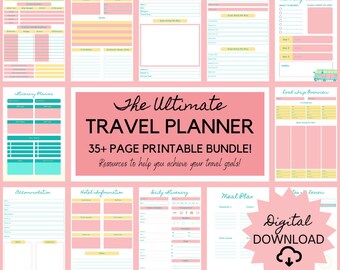 The Ultimate Travel Packing Checklist in Pink-us - Etsy