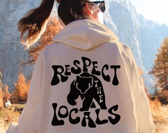 Black Bear Forest Conservation Hoodie Cute Trendy Oversized Hoodie Camper Gift For Hiker Nature Lover Outdoor Lover National Forest Gift