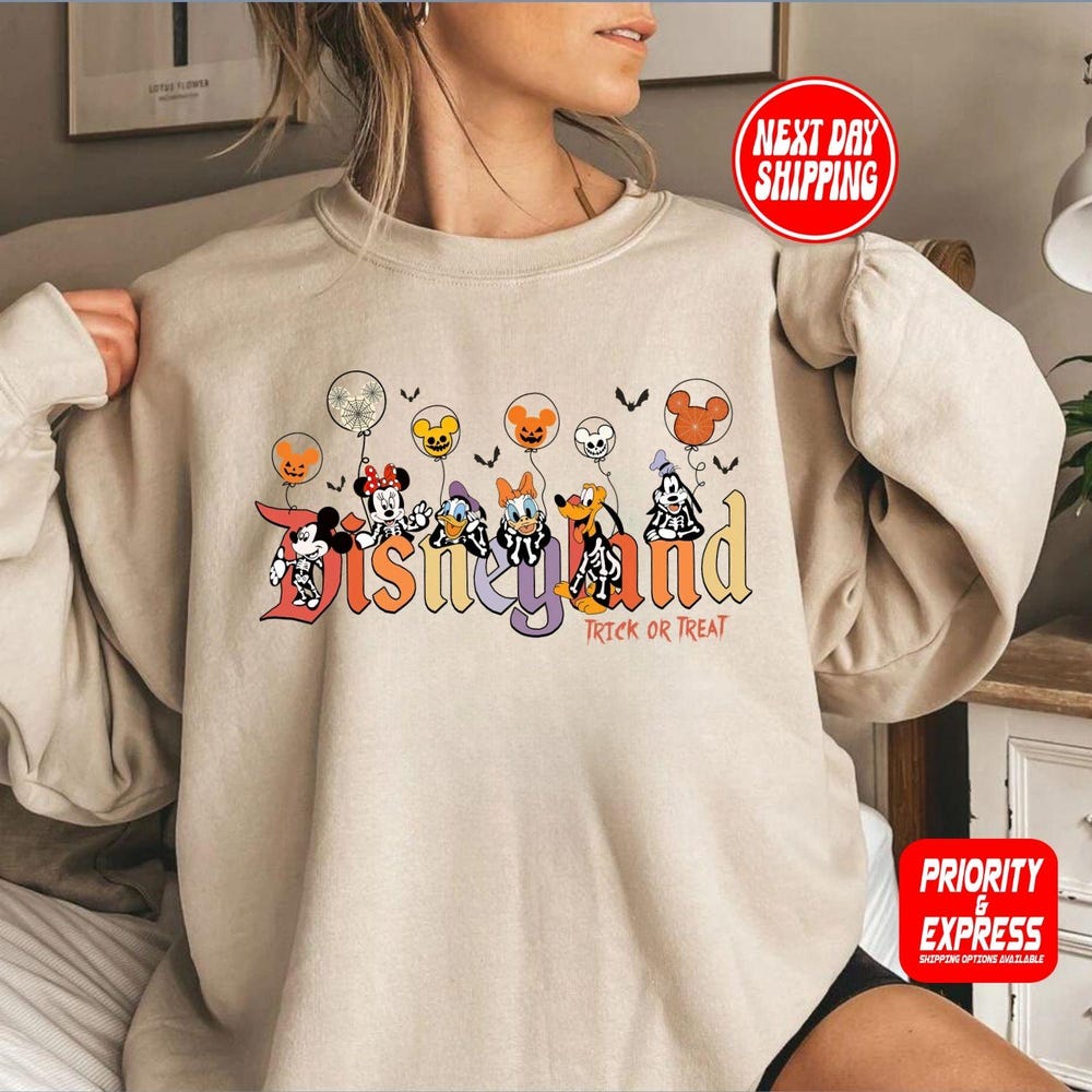 Disneyworld Shirt Vintage Disneyland Halloween  Sweatshirt, Disneyland Halloween Hoodie, Mickey Minnie Halloween , Disneyland Halloween Sweater Disneyland Halloween Gifts For Day Shirthome