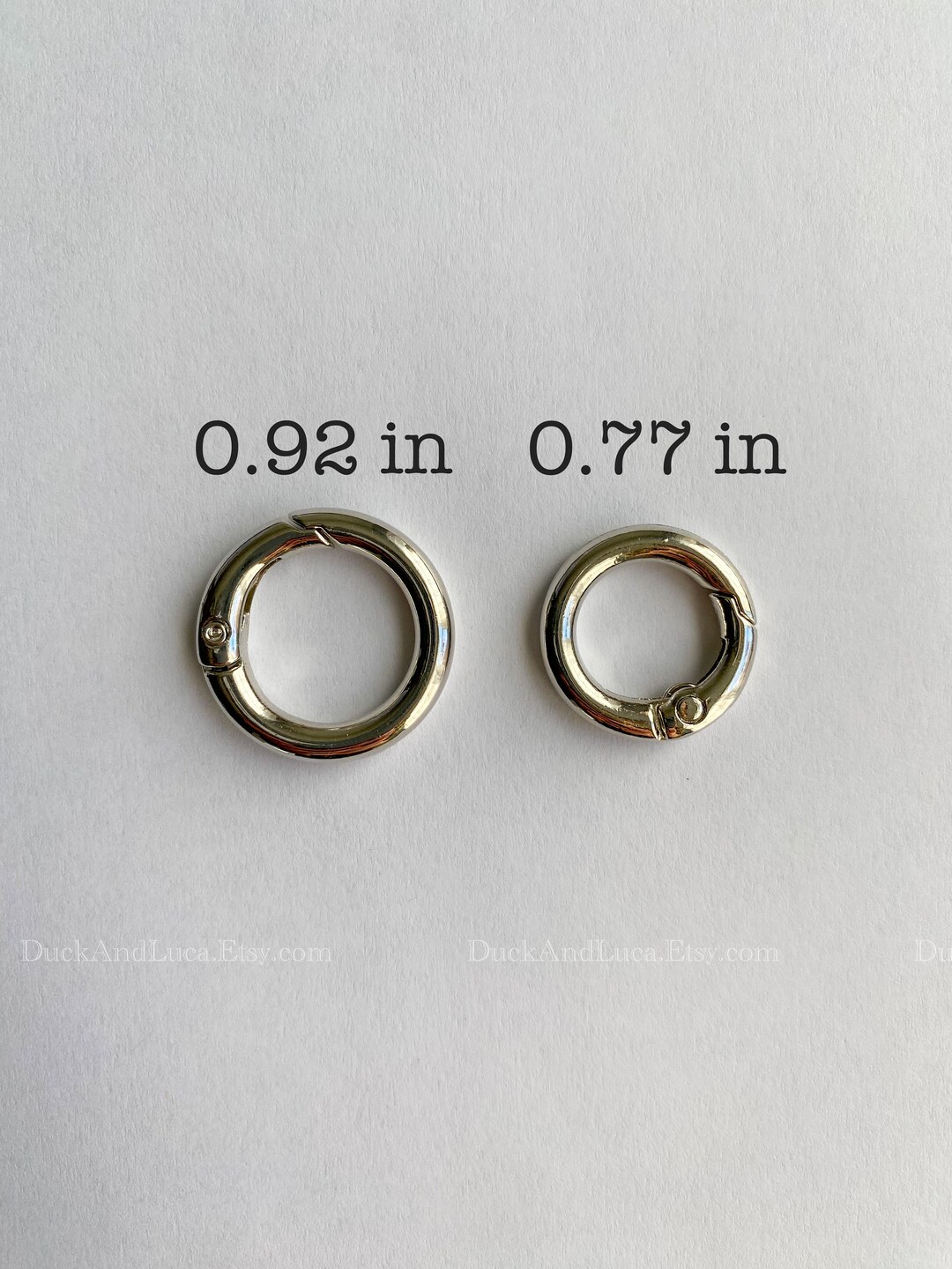 10Pcs Gold Spring O Rings - 1 Inch Keychain Clips, Snap Hooks For Bag, Purse, Keys & DIY Crafts - View #9