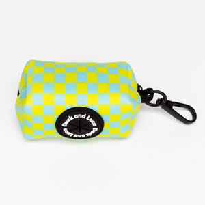 Poop Bag Holder - Retro Checkerboard, Dog Waste Bag Dispenser, Puppy Accessories, Poo Bag Holder, Poo Bag Dispenser