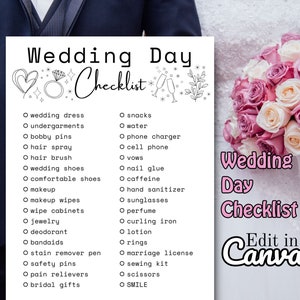 Wedding Checklist, Wedding Planner Checklist, Wedding Checklist Template, Wedding Planning Checklist, Wedding Checklist Printable