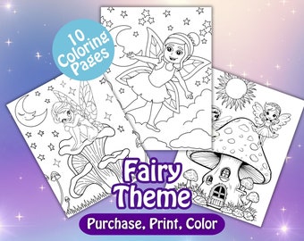 Fairy Kleurplaten, Fairy House Kleurplaten, Fairy Kleurboek, Fairy Afdrukbaar, Fairy Pagina's, Kleurplaten voor kinderen, Volwassen kleuren