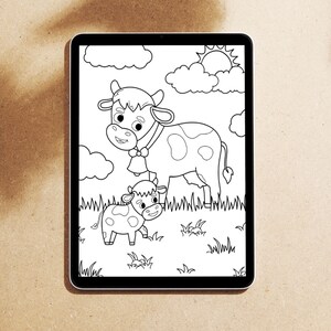 Farm Coloring Pages, Farm Animals Coloring Pages, Farm Coloring Book, Farm Birthday, Cute Farm Animals, Coloring for kids, School activity image 8