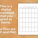 Blank Calendar Printable, Print at Home, Monthly Blank Calendar, Simple ...