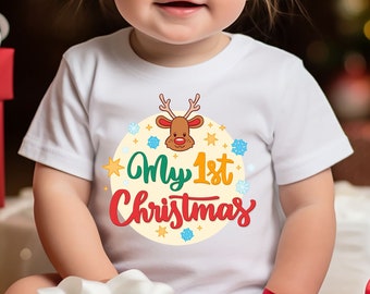 My 1st Christmas Baby Outfit, Christmas Onesie