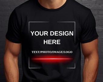 Custom Photo T-Shirt: Personalized Family, Logo or Text Shirt