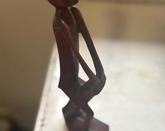 Figure Playing Drum - African Art