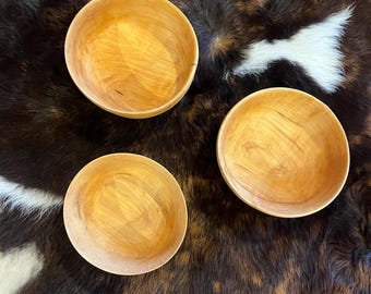 Handmade Small Wooden Bowls