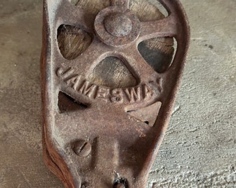 Vintage Cast Iron JamesWay Pulley