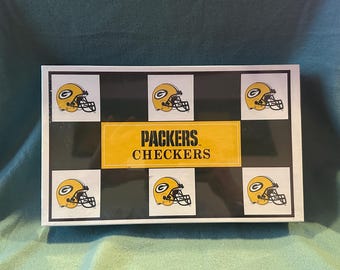 Green Bay Packers Checkers board game