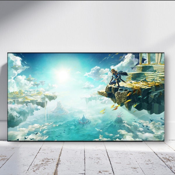 legend of zelda Canvas/Poster, Tears of The Kingdom Home Wall Decor, Extra Large Canvas, Gift for Gamer, Wall Art Print, Ready to Hang