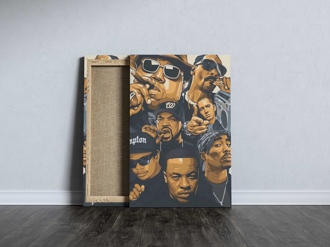 Hip Hop Rap Legends Canvas/poster, Rappers Wall Art, Musician Artwork
