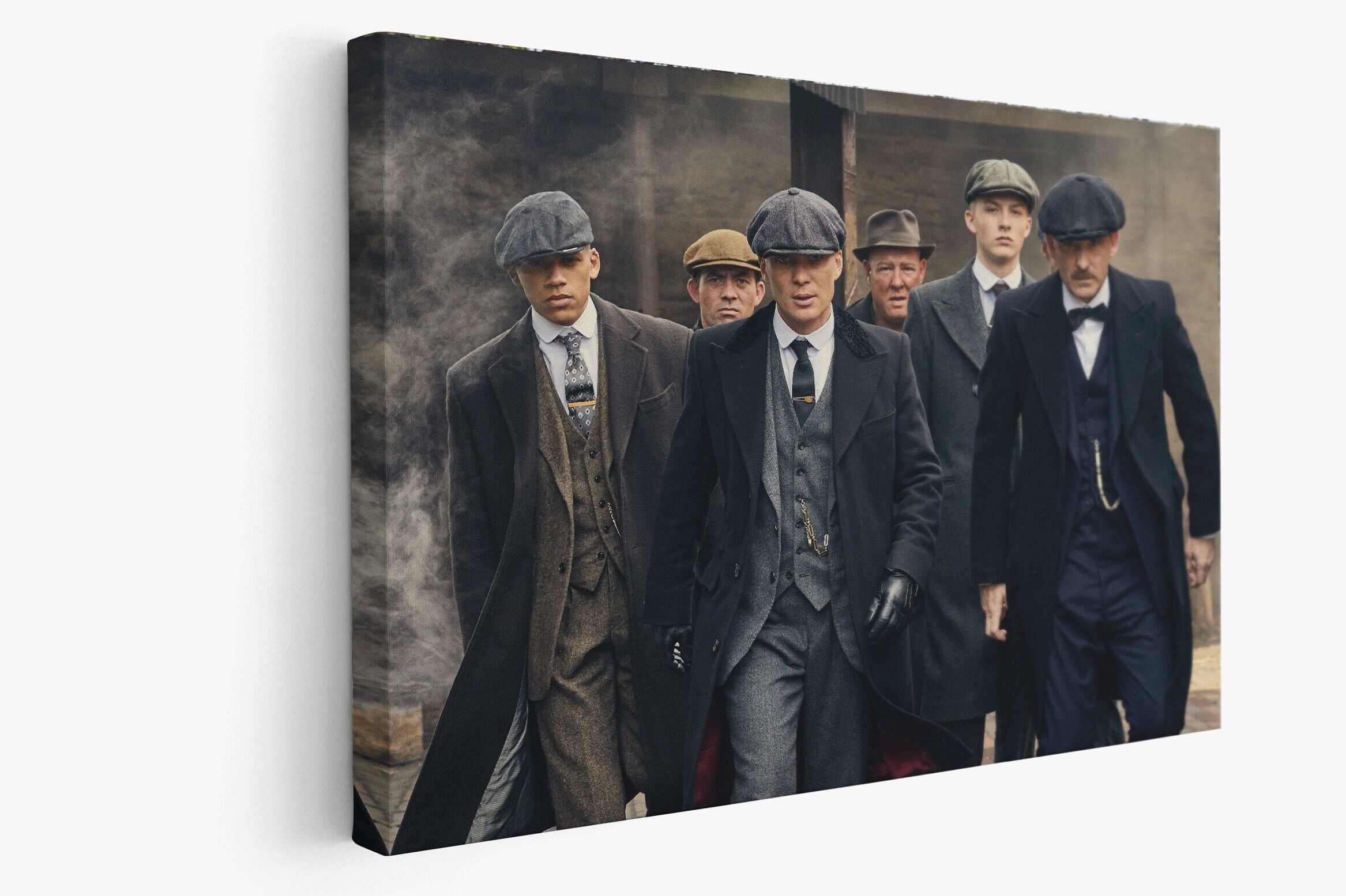 Shelby Brothers Canvas/Poster, Famous Gangster Wall Art, Movie Print, Peaky Blinders Poster, Thomas, Arthur, John, Extra Large Framed Canvas