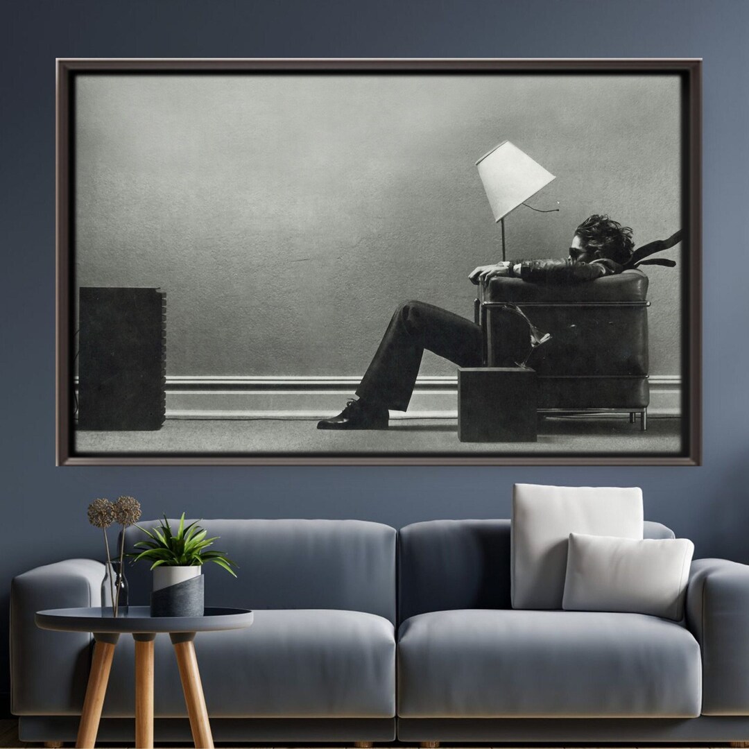 Blown Away Guy Wall Art, Maxell Ad 1979 by Steve Steigman Poster, Vintage Wall Decor, Premium
