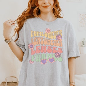 Retro Optician T-Shirt: Eyeglasses Themed Eye Care Tee