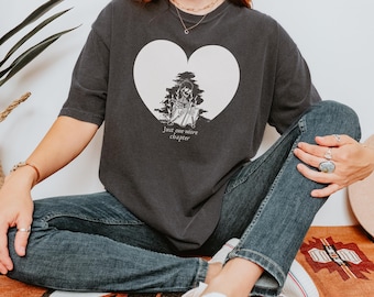 Skeleton Reading Book T-Shirt, Goth Bookworm Halloween Tee