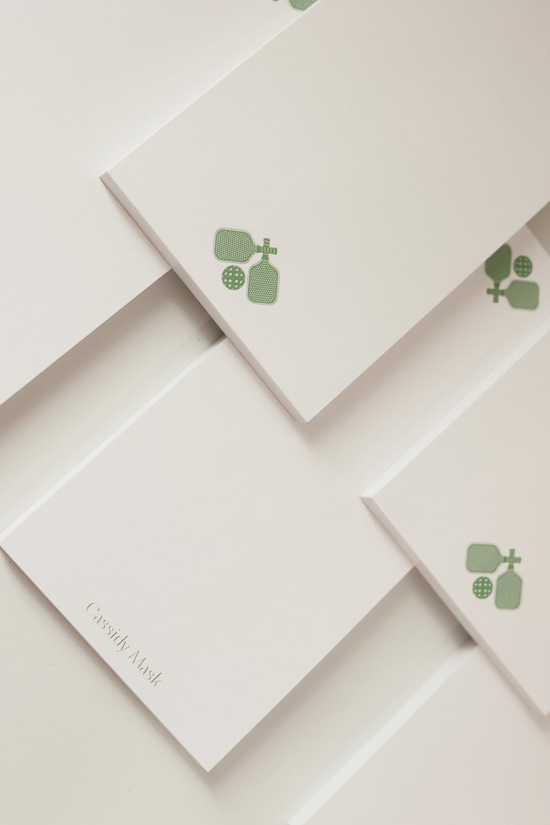 Pickleball Notepads Custom Notepads High Quality Personalized Notepads Etsy