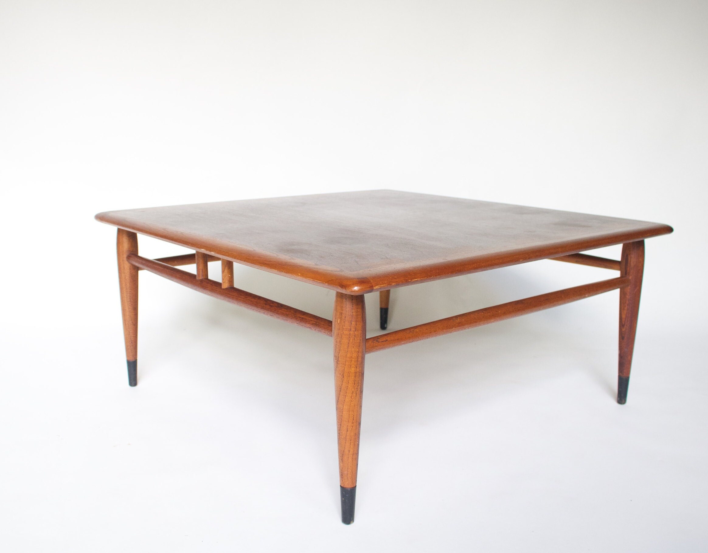 1960s MCM Lane Acclaim Square Coffee Table by Andre Bus Vintage Mid