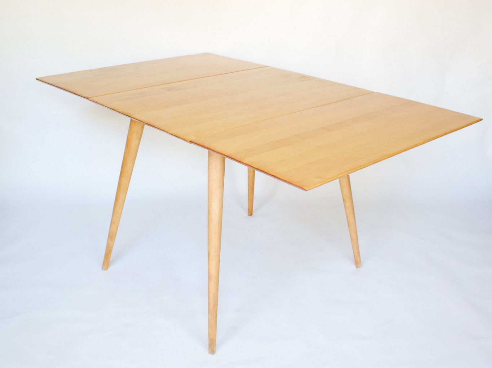 1950s MCM Maple Drop Leaf Dining Table by Paul Mccobb for Planner Group - Mid Century Modern ...