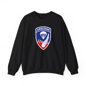US Army 187th Airborne Infantry Regiment (Rakkasans) Sweatshirt épais unisexe à col rond