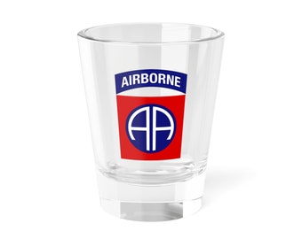 Vaso de chupito de la 82.ª División Aerotransportada del Ejército de EE. UU., 1.5 oz