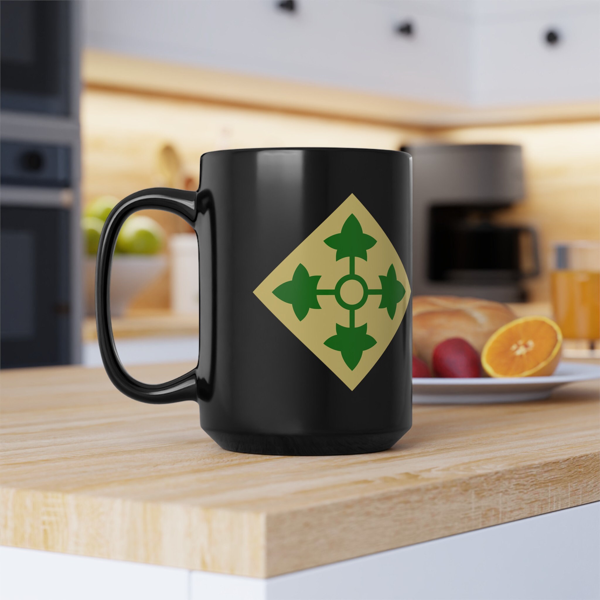 Army 4th Infantry Division 4ID Black Mug (11oz, 15oz) - Etsy
