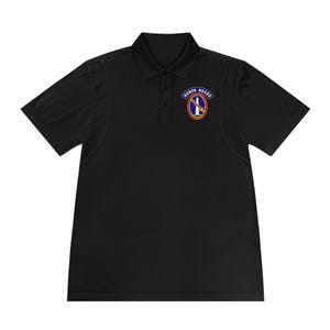 ◆ ◆ South Blue Black Logo Open Collar Polo Shor TERRY OPEN COLLAR POLO – Slate & Stone