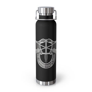 Fuerzas Especiales Crest De Oppresso Liber Botella aislada al vacío de cobre, 22 oz *Envío gratis*