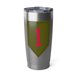 US Army 1st Infantry Division "The Big Red One" Vagabond 20oz Coffee Tumbler *Gratis verzending*